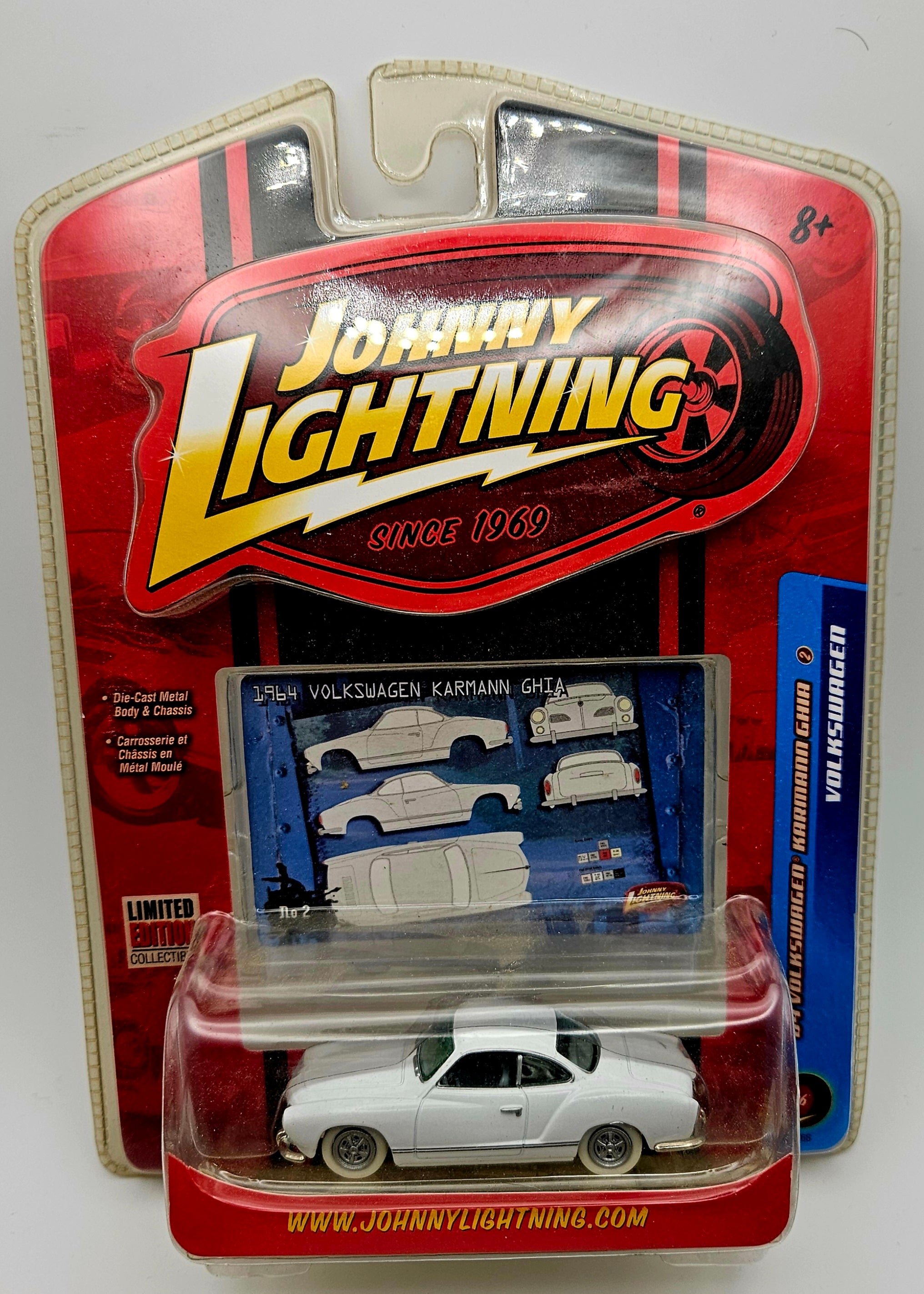 Johnny Lightning Chase '64 Volkswagen Kharmann Ghia – House Of Cars 