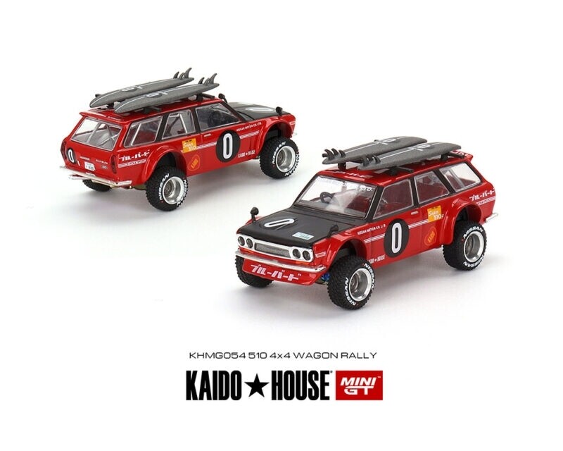 Kaido House x Mini GT 1:64 Datsun KAIDO 510 Wagon Kaido GT Surf