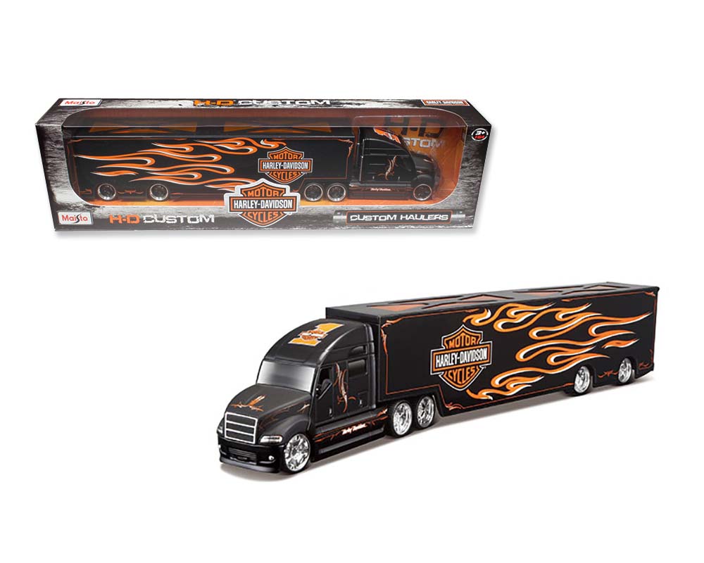 Maisto 1:64 Harley-Davidson Custom Haulers with Flames – H-D Custom ...