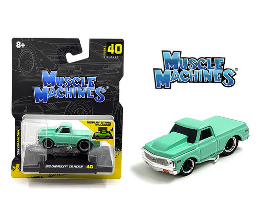 Muscle Machines 1:64 1972 Chevrolet C10 Pickup - Verde