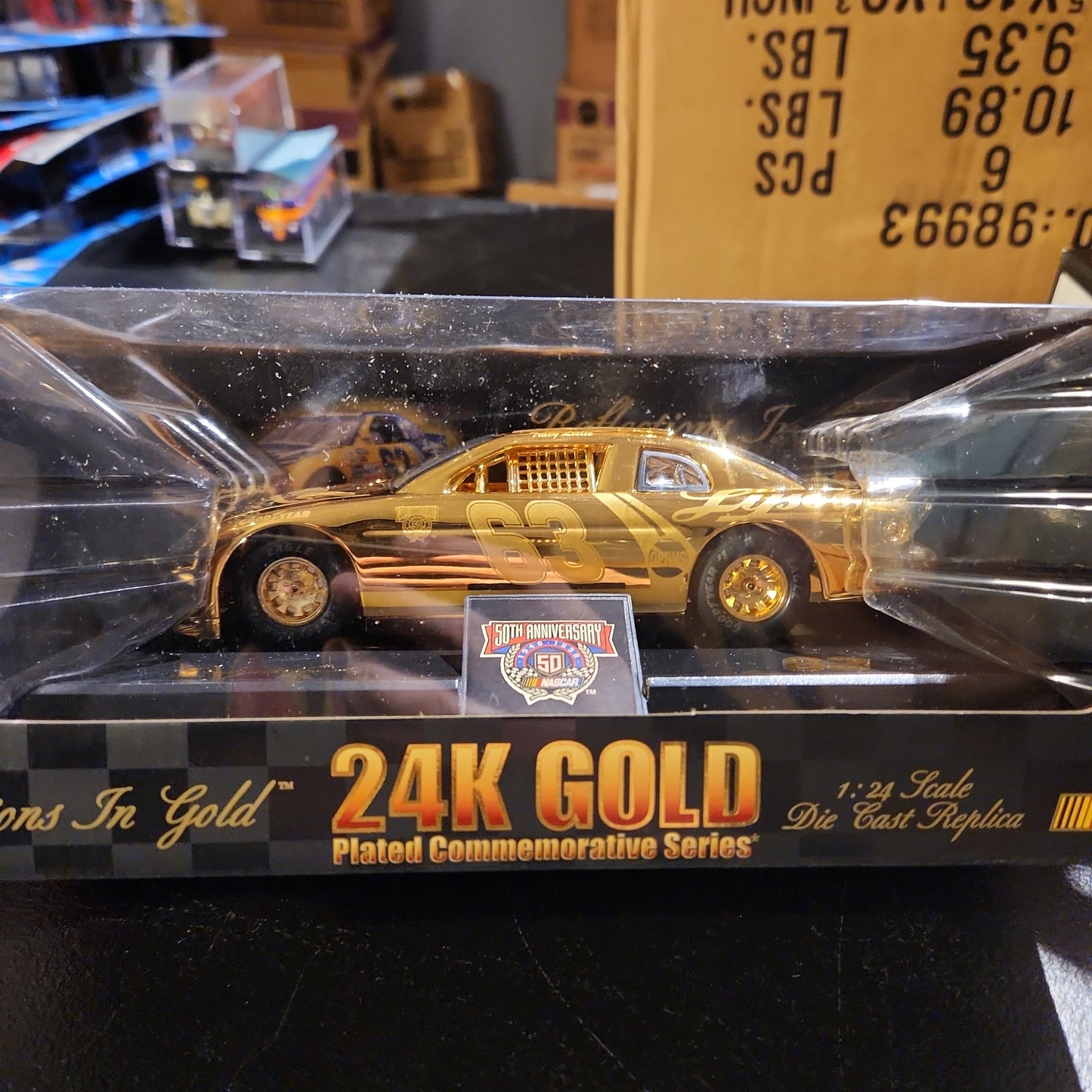 1:24 Die Cast Car #63  Racing Champions 24K Gold