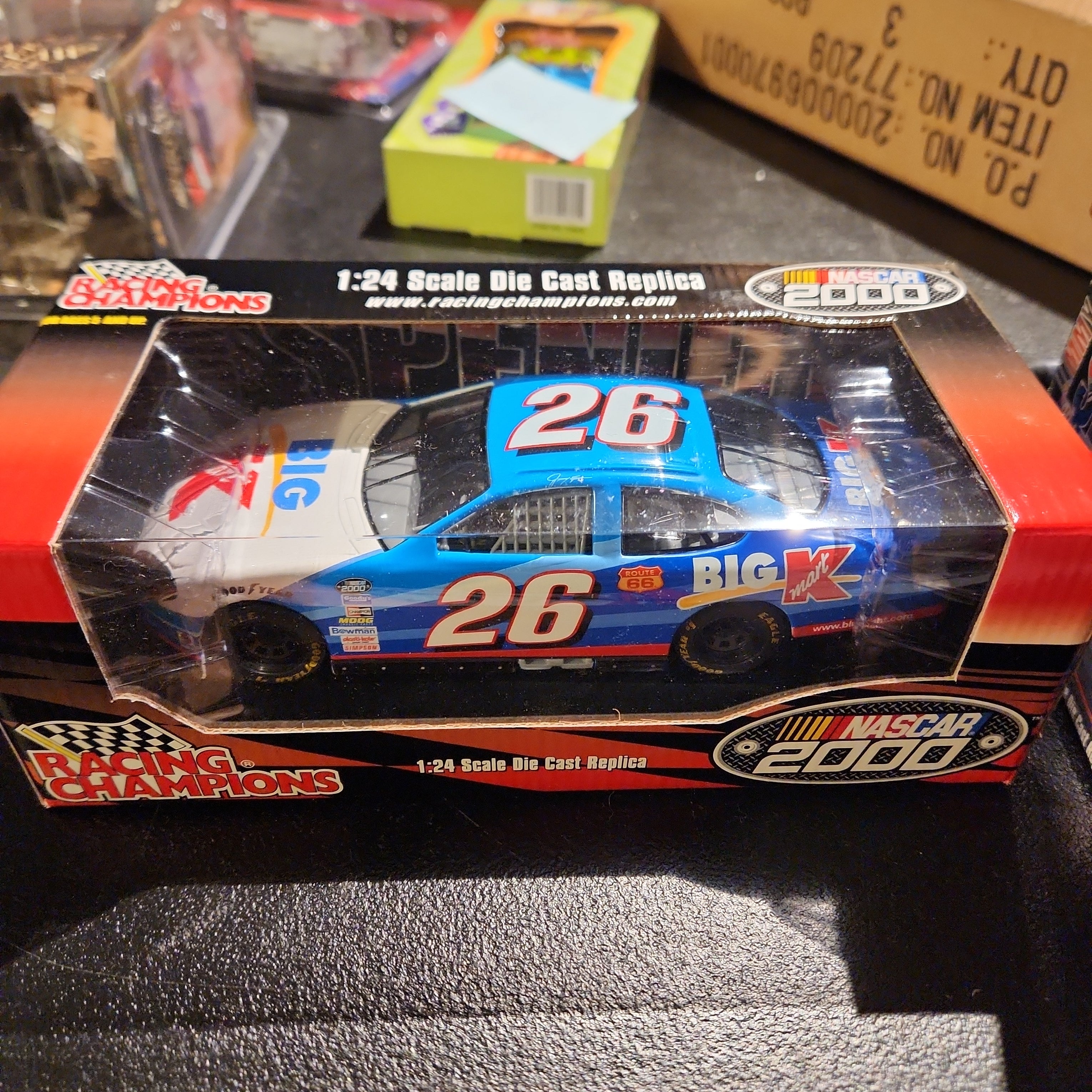 NASCAR 2000 Racing Champions Jimmy Spencer Car #26 Big Kmart 1/24 Diec ...