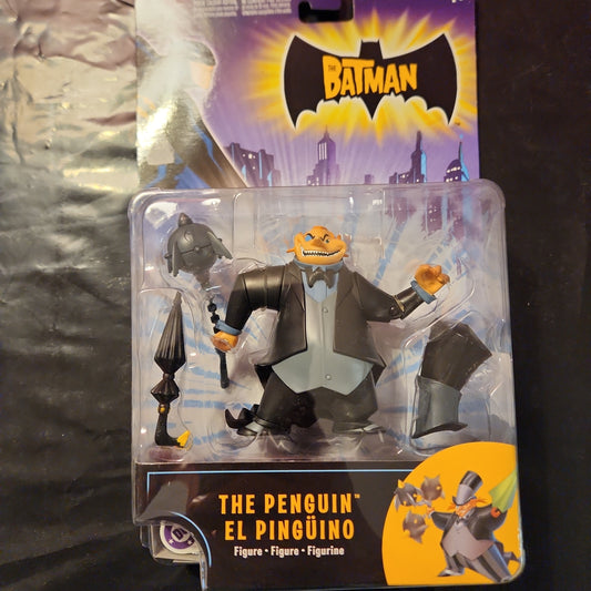 La serie Batman: Figura de acción del pingüino Mattel 2004 DC Comics