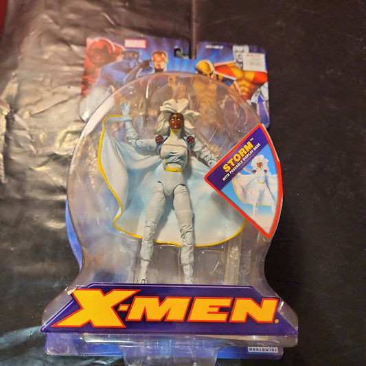 Figura de acción Marvel X-Men STORM 2005 con base de exhibición articulada Nuevo HTF raro