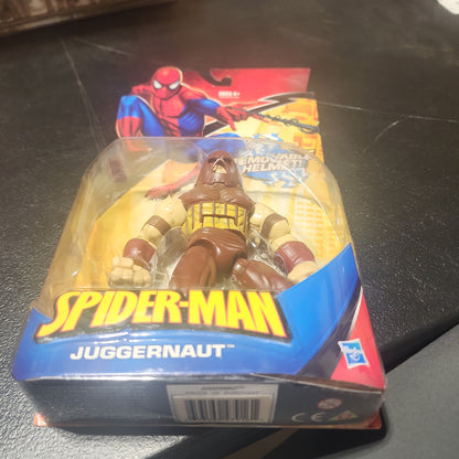 SPIDER-MAN JUGGERNAUT WITH REMOVABLE HELMET FIGURE SUPERHERO HASBRO RARE