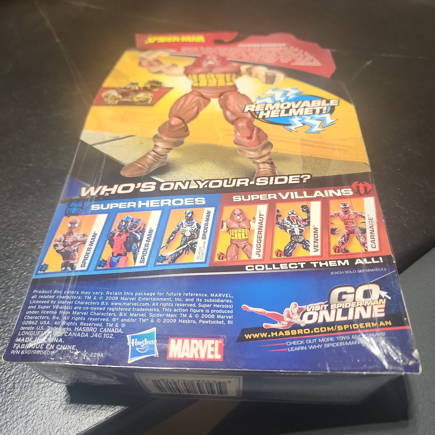 FIGURA JUGGERNAUT DE SPIDER-MAN CON CASCO DESMONTABLE SUPERHÉROE HASBRO RARE