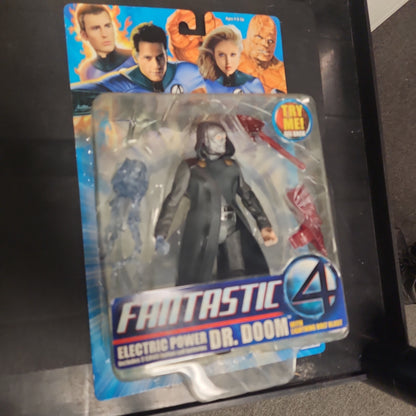 DR DOOM Fantastic Four 4 MOVIE Figure SEALED MOC 2005 Toy Biz Electric Power