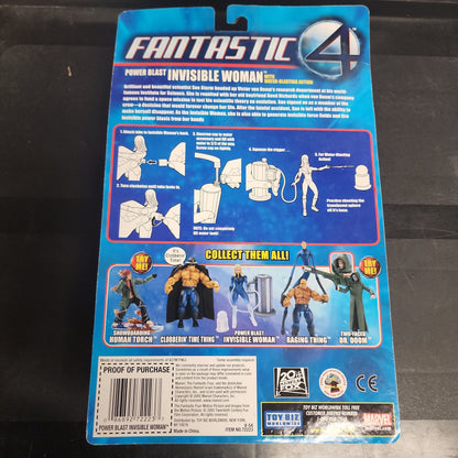 NEW Marvel Fantastic Four 4 Power Blast Invisible Woman Water-Blasting 2005