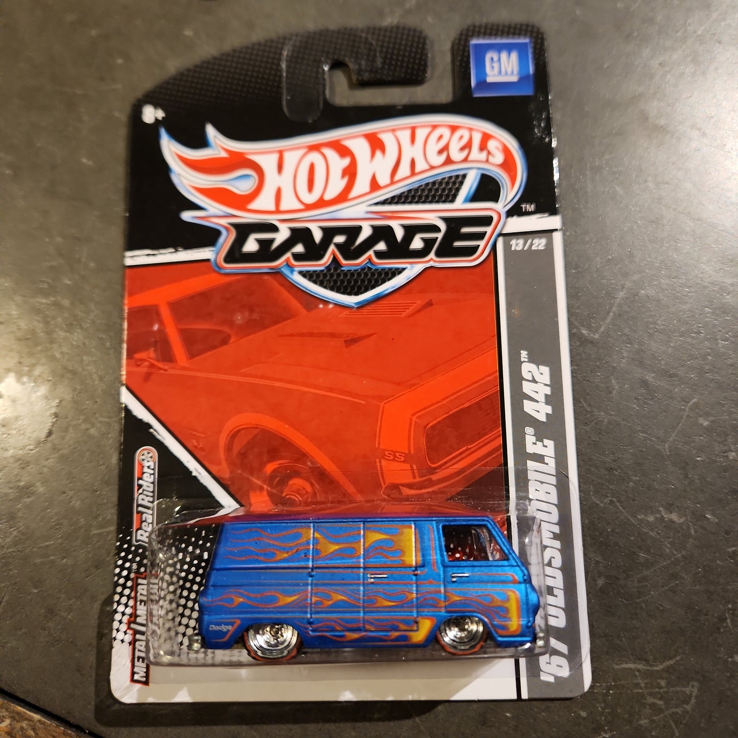 Hot Wheel Garage Dodge Van Error Coche en tarjeta incorrecta.