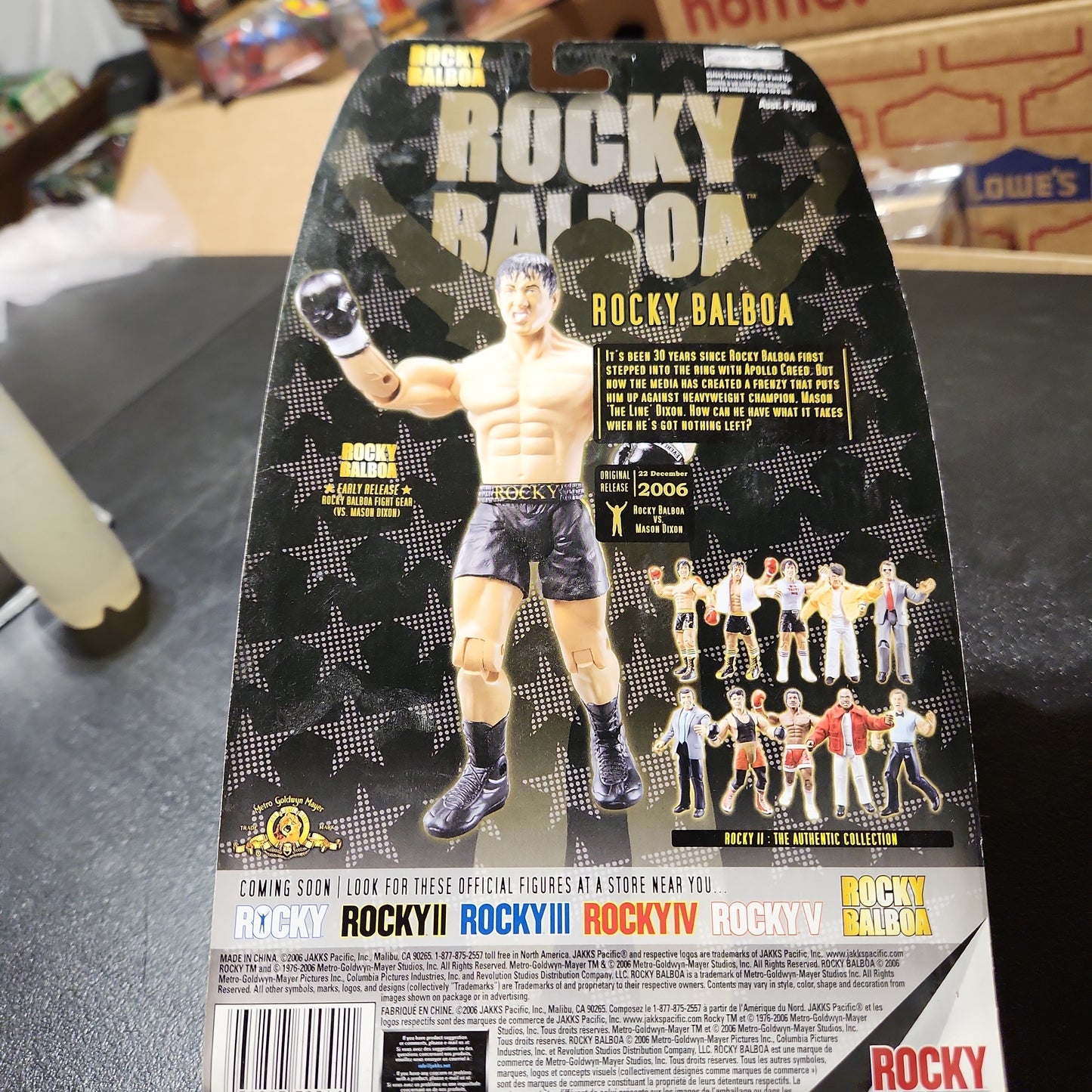 Jakks Pacific Rocky Collectors Series  Rocky Balboa Action Figure 2006 - NIB