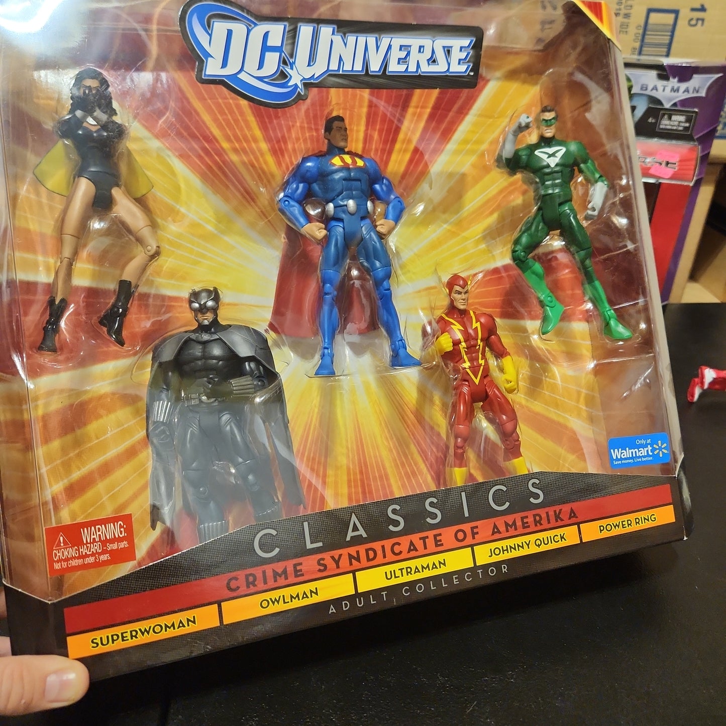 Crime Syndicate Of Amerika DC Universe Classics Figure Set New Mattel Walmart 99 percent minty