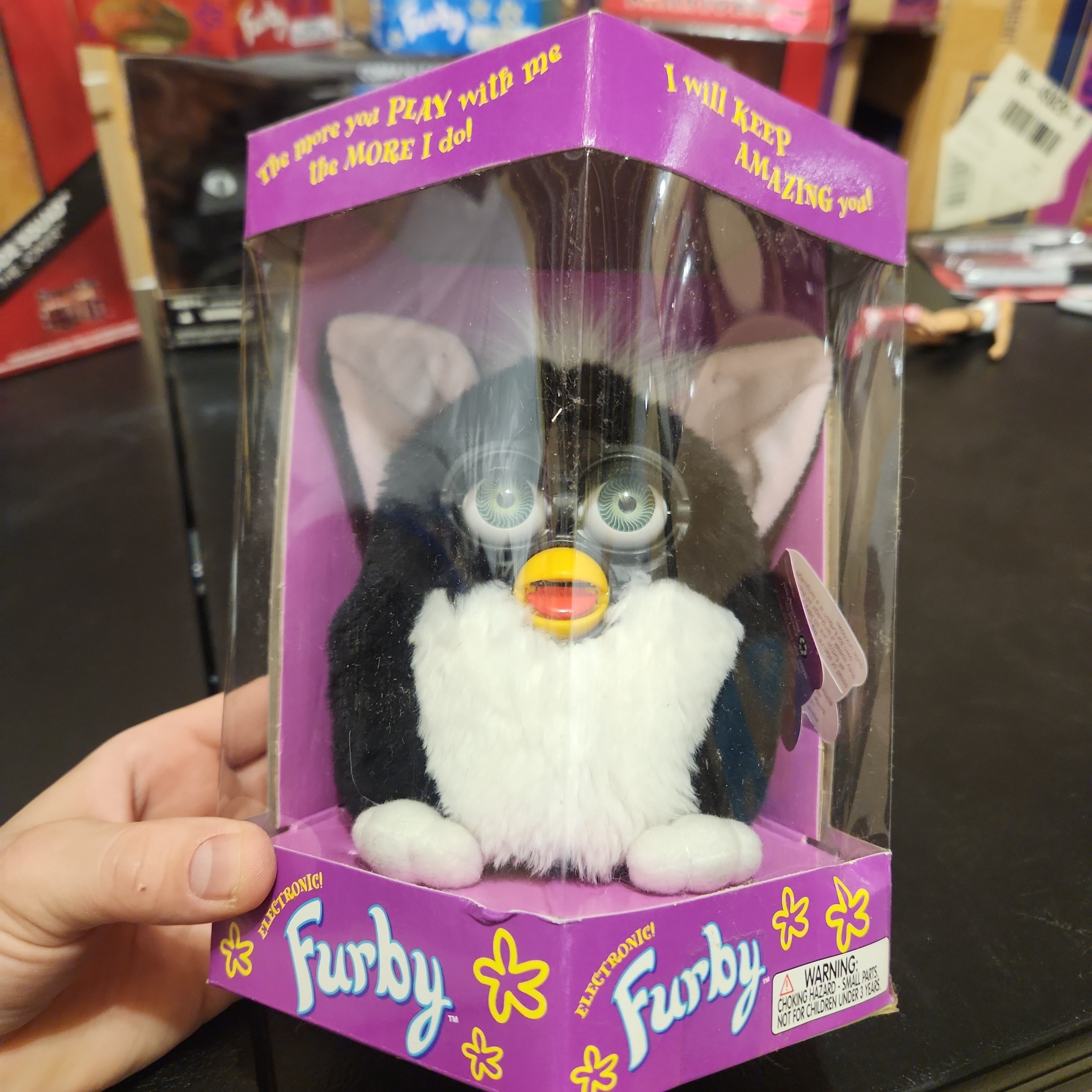 Furby 1998 Black Tuxedo lot of cheapest 3 New