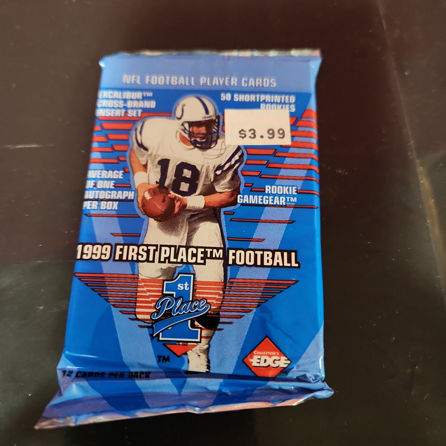 1999 Collector's Edge 1st Place Unopened Football Card Hobby Pack NFL Cards