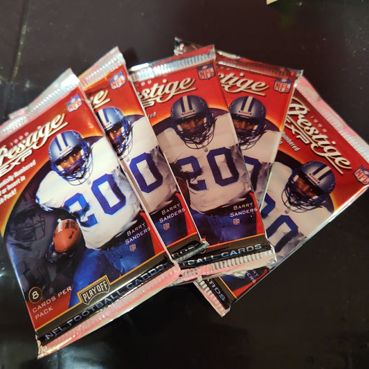 1999 Prestige EXP NFL Factory Sealed Pack (1), Playoff ,Nice!! (B90) 5 packs