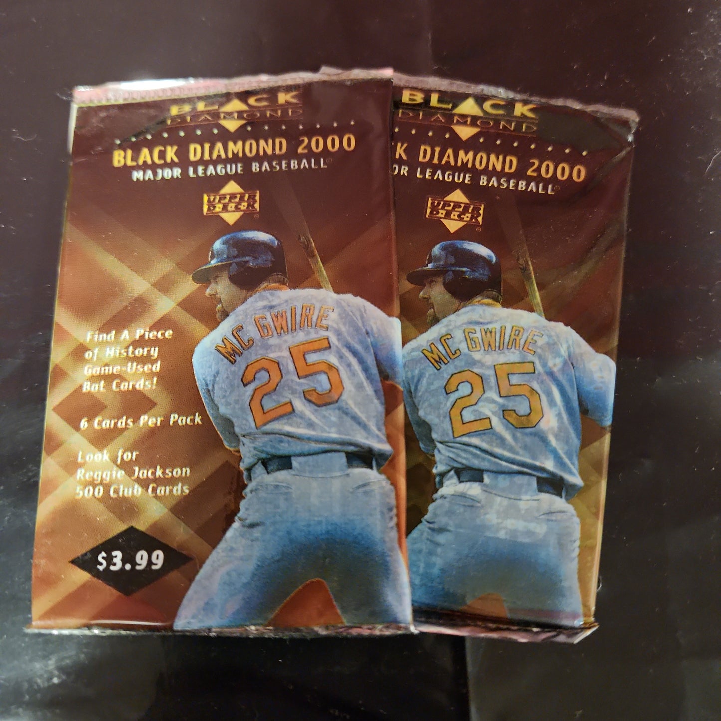 BLACK DIAMOND 2000 MAJOR LEAGUE BASEBALL 2 PACKS MLB Cards