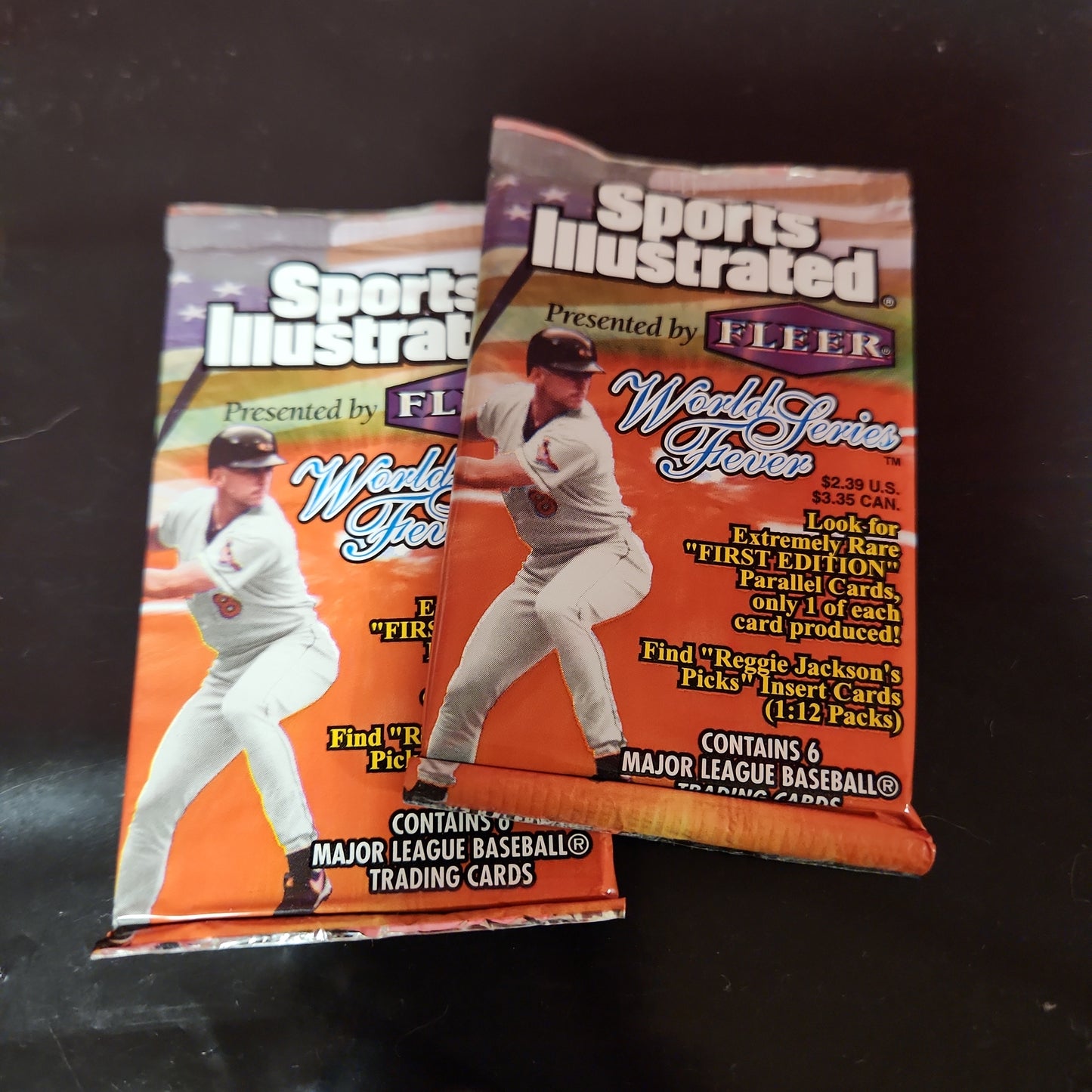 2 x 1998 MLB Fleer Sports Illustrated World Series Fever Baseball Cards Pack Sealed MLB Cards