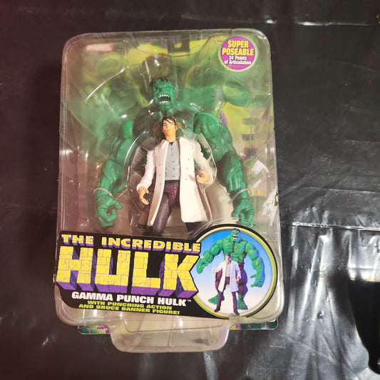 El increíble HULK Gamma Punch HULK con la figura de Bruce Banner ToyBiz ¡¡BONITO!!