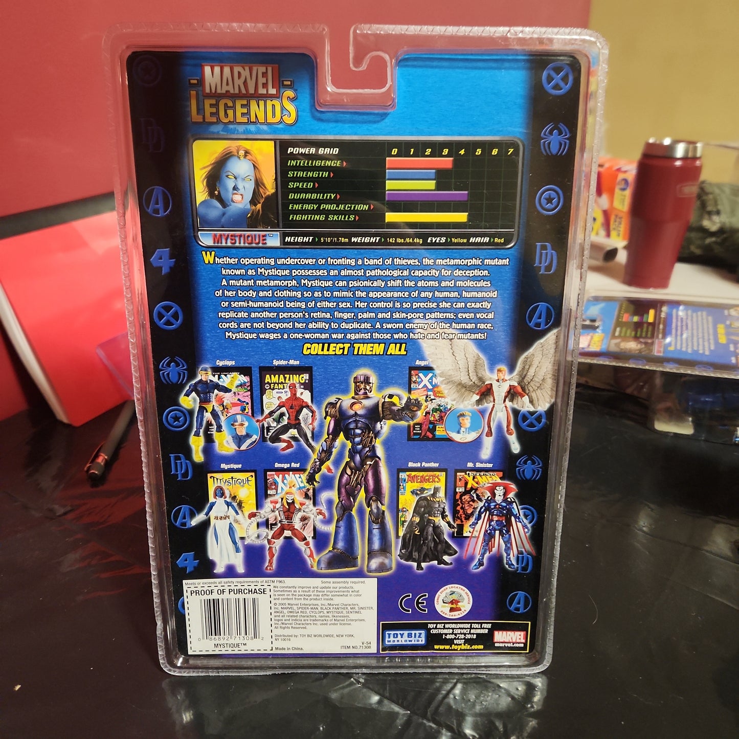 Marvel Legends Toy Biz MYSTIQUE Figura BAF Sentinel Serie Nuevo 2005