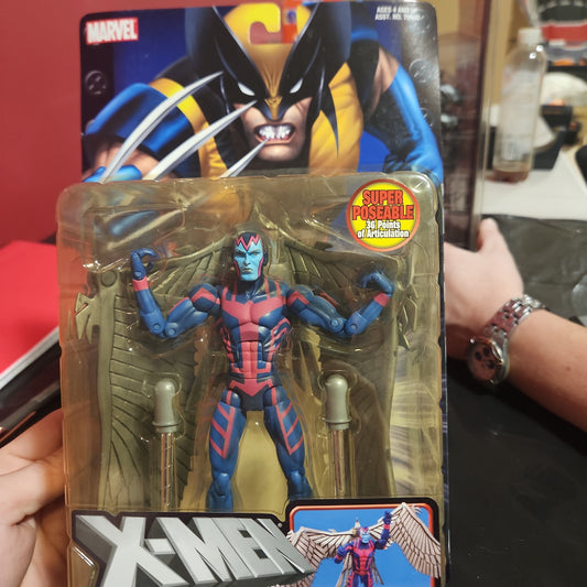 Toybiz Marvel X-Men Classics Arcángel con figura de acción de disparo de misiles