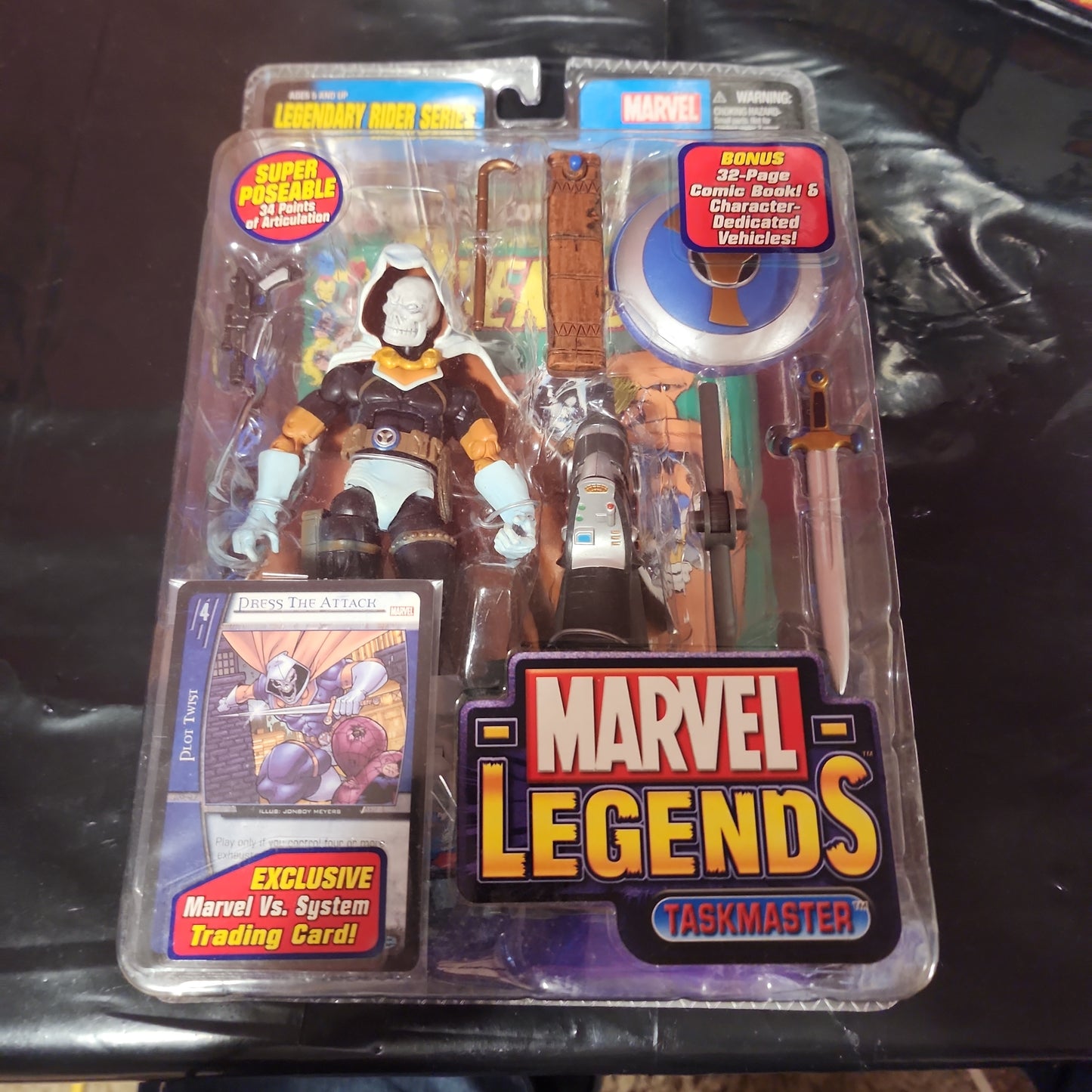 MarveL Legends Taskmaster Legendary Rider Series ToyBiz Avengers
