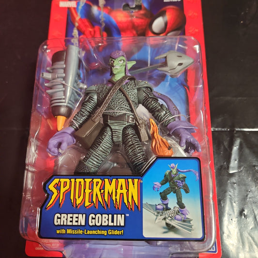 Spiderman Green Goblin with Missile Launching Glider ToyBiz 2004