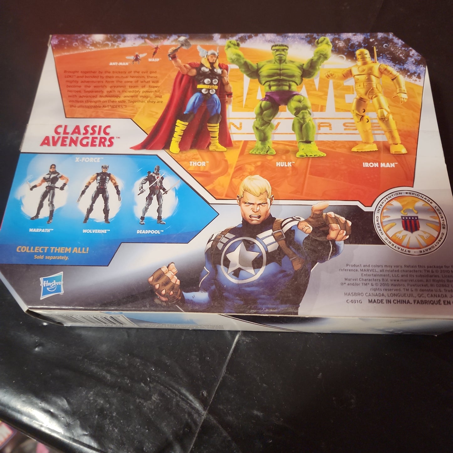 Figuras Marvel Universe Classic Avengers Thor, Iron Man, Hulk, Ant-Man y Wasp