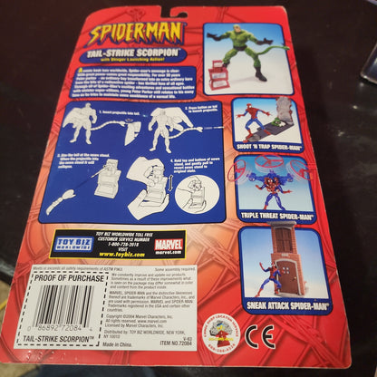 Figura de acción de Spider-Man TAIL-STRIKE SCORPION 2004 Marvel Toy Biz
