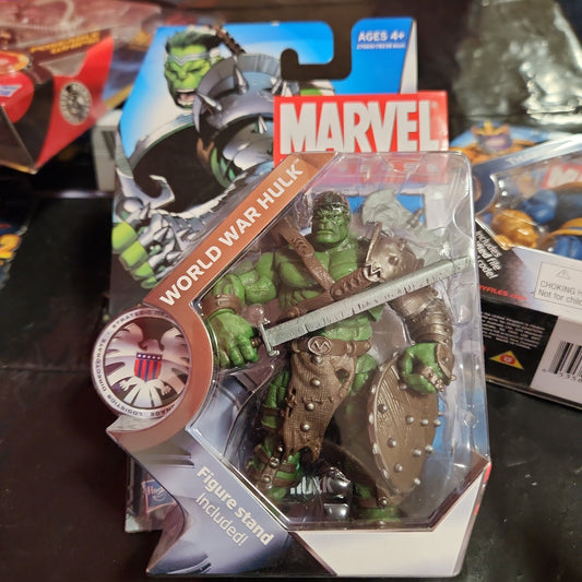 NUEVO 2010 Hasbro Marvel Universe World War Hulk Figura de acción y soporte Serie 3
