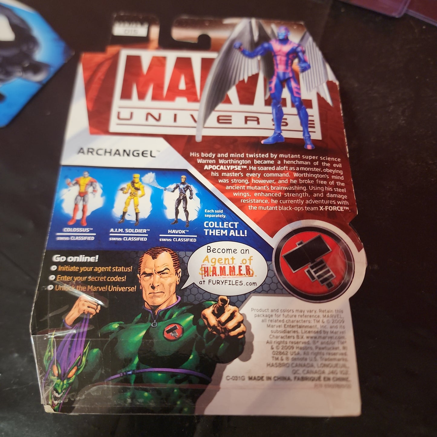 Figura del Arcángel del Universo Marvel Variante de máscara de la muerte NUEVO