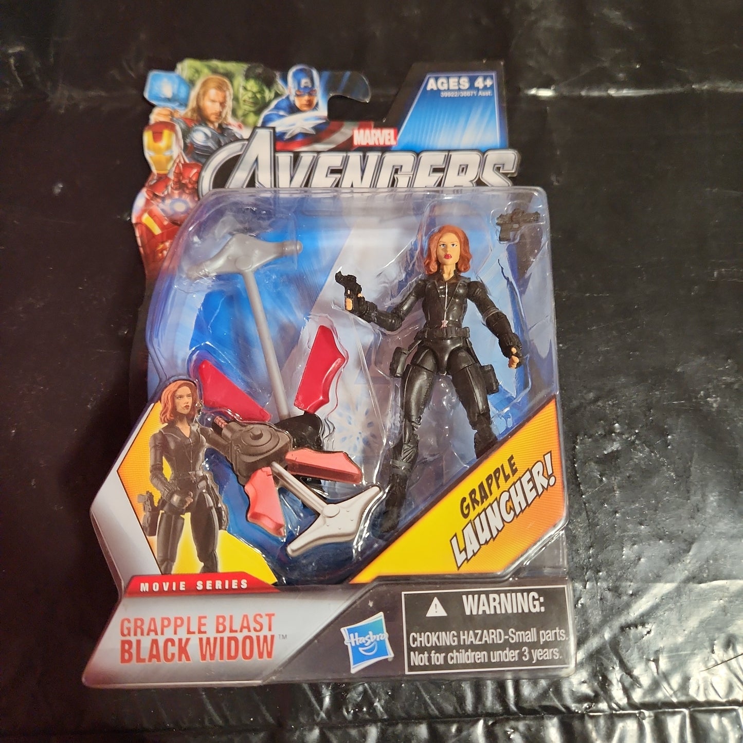 Hasbro Marvel Avengers Movie 4” Action Figure Grapple Blast Black Widow & Launch