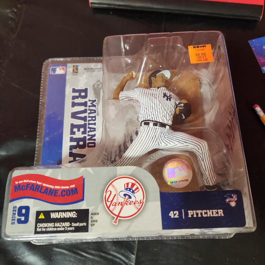 McFARLANE MLB #42 Mariano Rivera Figura del lanzador de los Yankees de Nueva York - NIP
