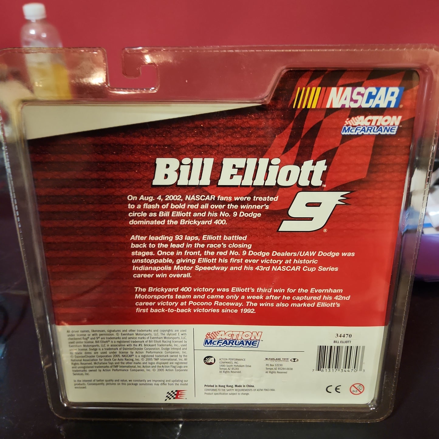 McFarlane Toys Bill Elliott #9 NASCAR Driver Action Figure Red Jersey Variant