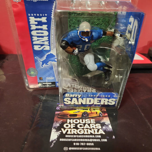 Figura de acción de Barry Sanders McFarlane Serie 1 NFL Legends Detroit Lions