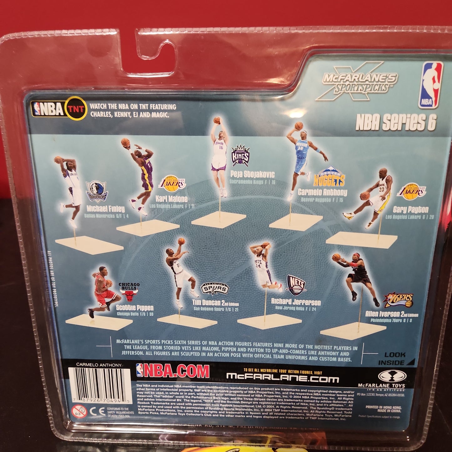 Denver Nuggets Carmelo Anthony Action Figure Variant McFarlane Toys NBA Series 6