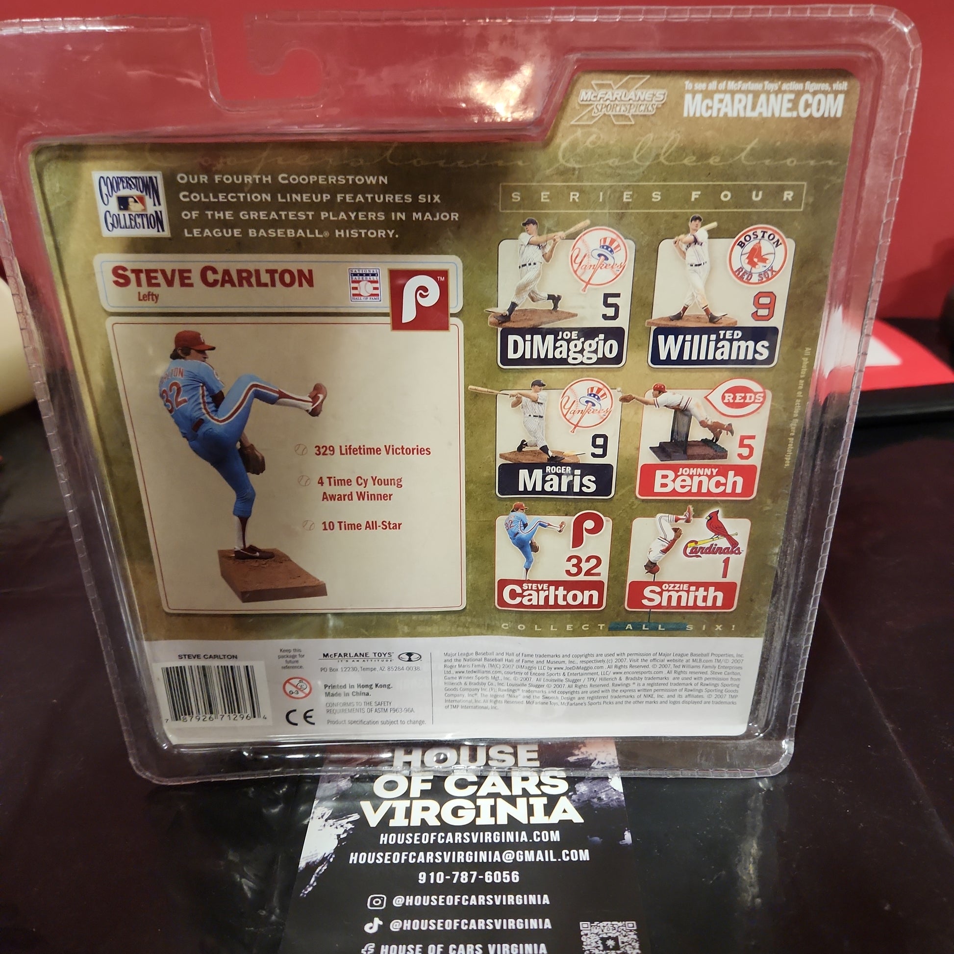 Steve Carlton MLB Philadelphia Phillies McFarlane Toys Cooperstown WHI ...