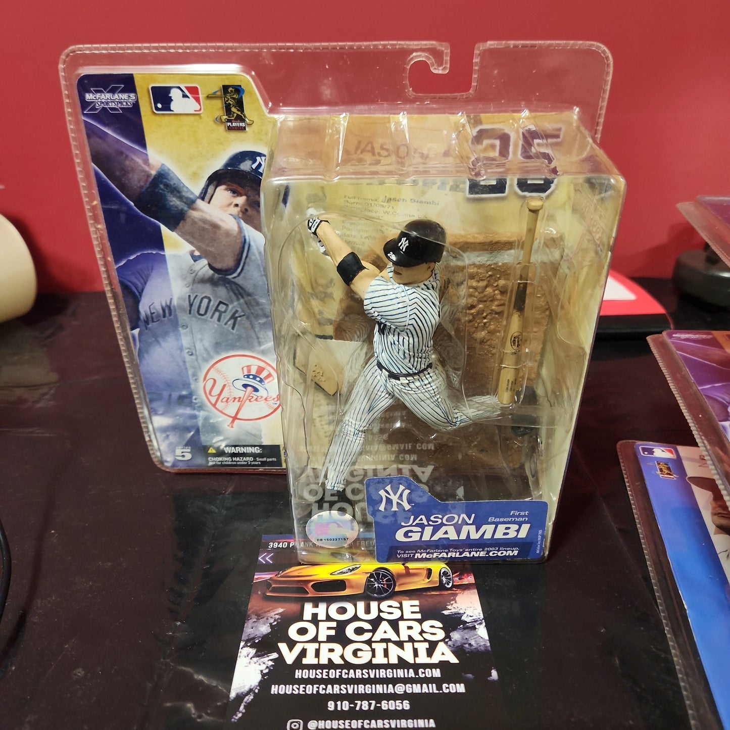 Figura de acción McFarlane Series 5 MLB Jason Giambi Yankees Pinstripe Jersey