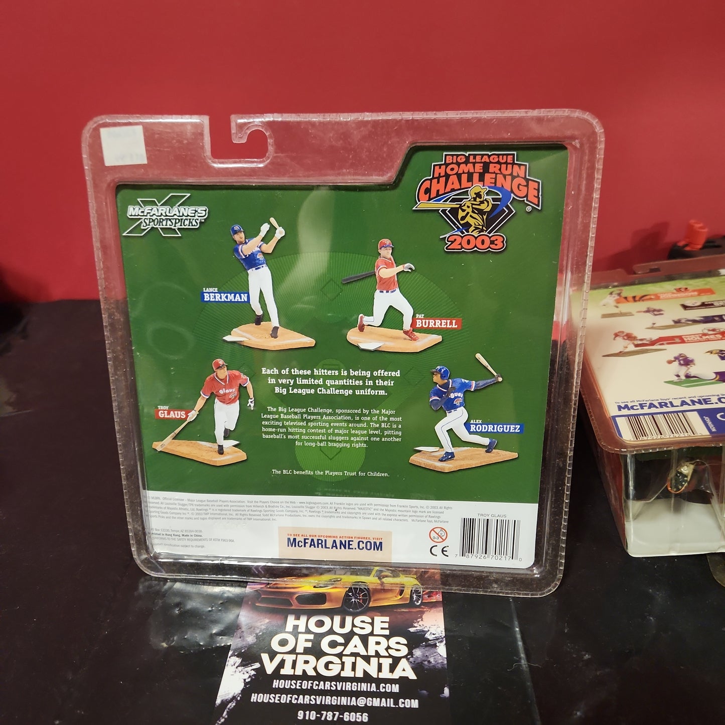 McFarlane 2003 Troy Glaus BIG League Home Run Challenge Exclusivo *NIB* MLB*