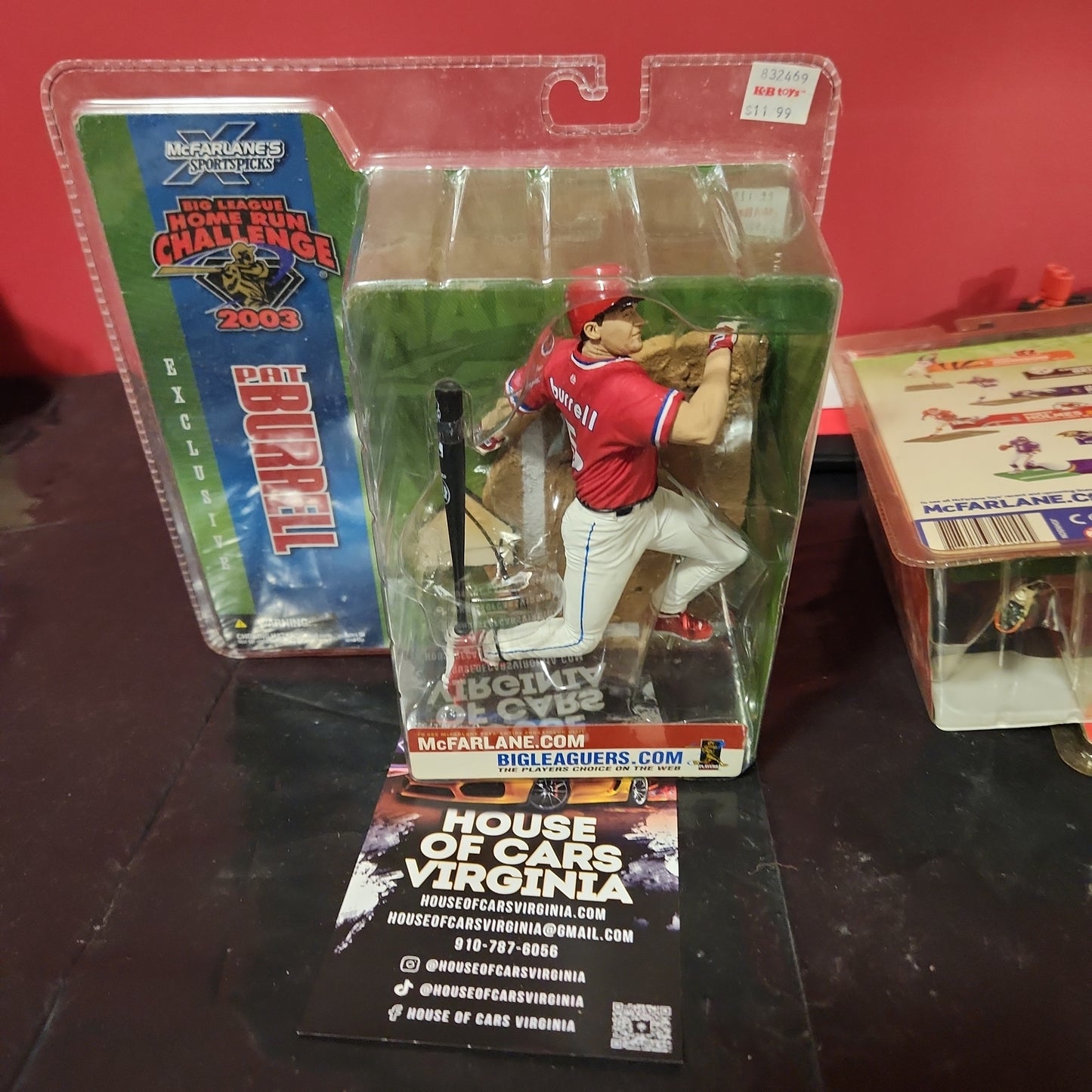 Philadelphia Phillies Pat Burrell Desafío de jonrones de las Grandes Ligas McFarlane Toys