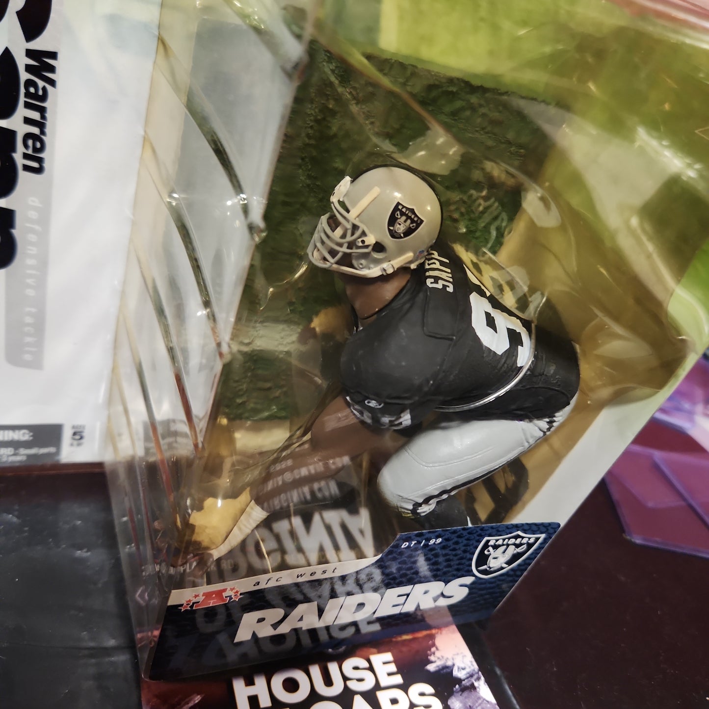 McFarlane NFL Serie 10 Warren Sapp Oakland Raiders Jersey-VARIANTE / CHASE. PUNTA