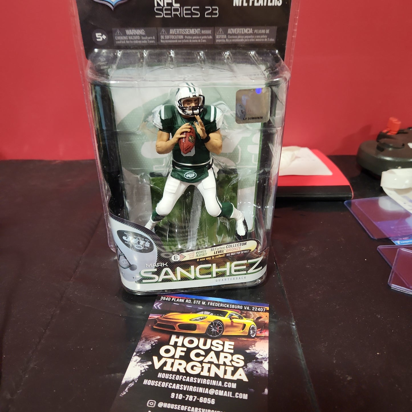 McFarlane Serie 23 Selecciones deportivas NFL Mark Sanchez Exclusivo de los New York Jets