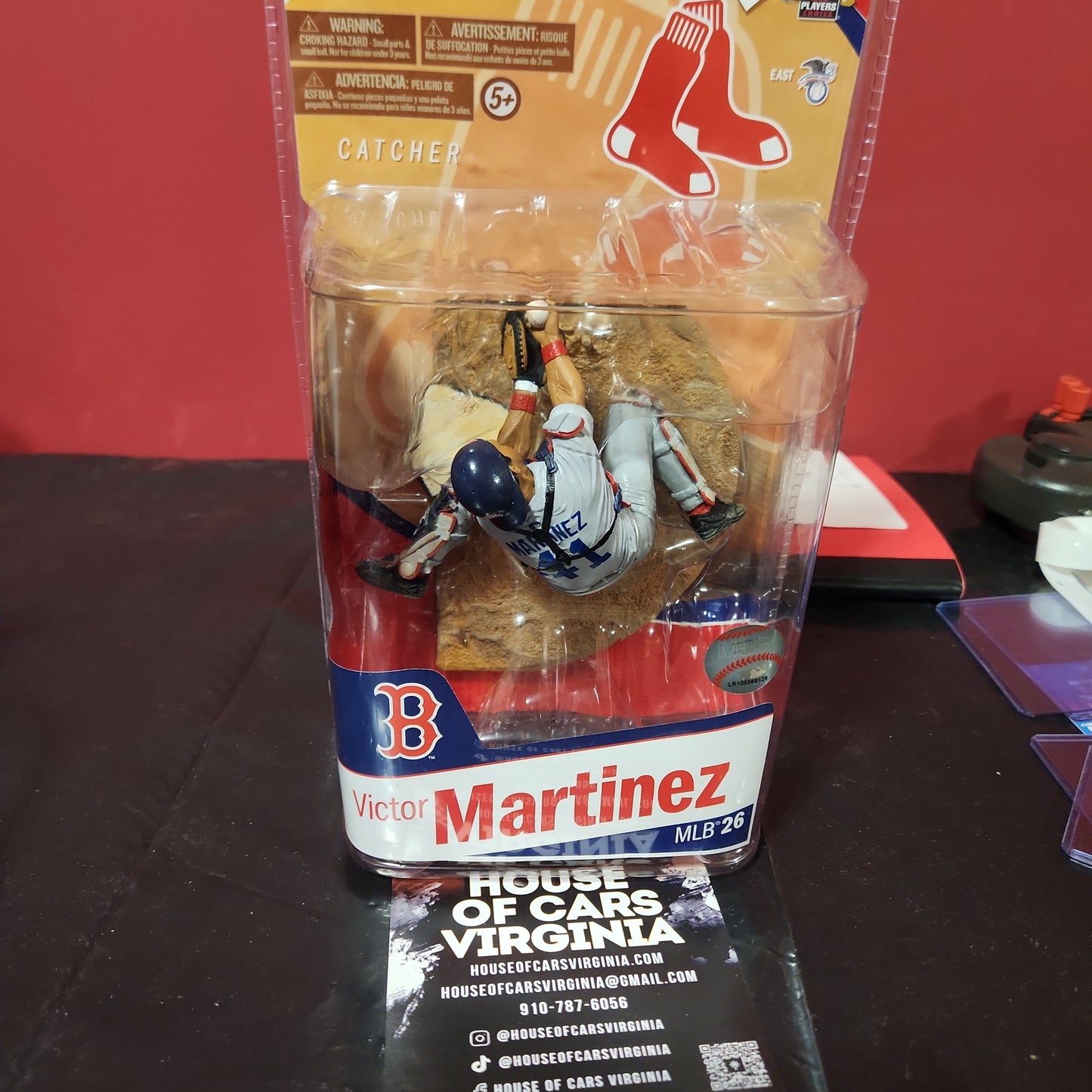 McFarlane Victor Martinez Boston Red Sox MLB serie 26 (variante camiseta gris)