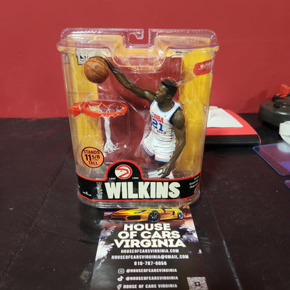 McFarlane NBA Hardwood Classics Dominique Wilkins Atlanta Hawks VARIANT Blanco