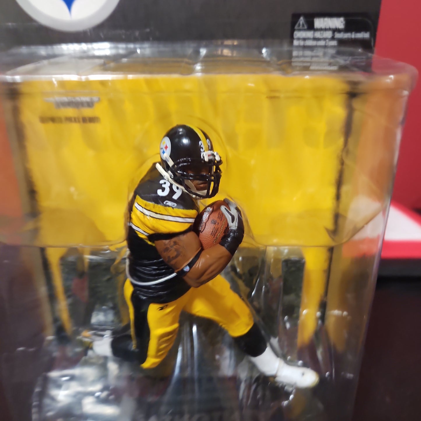 Willie Parker Pittsburgh Steelers Figura de acción 2008 McFarlane NFL Serie 17