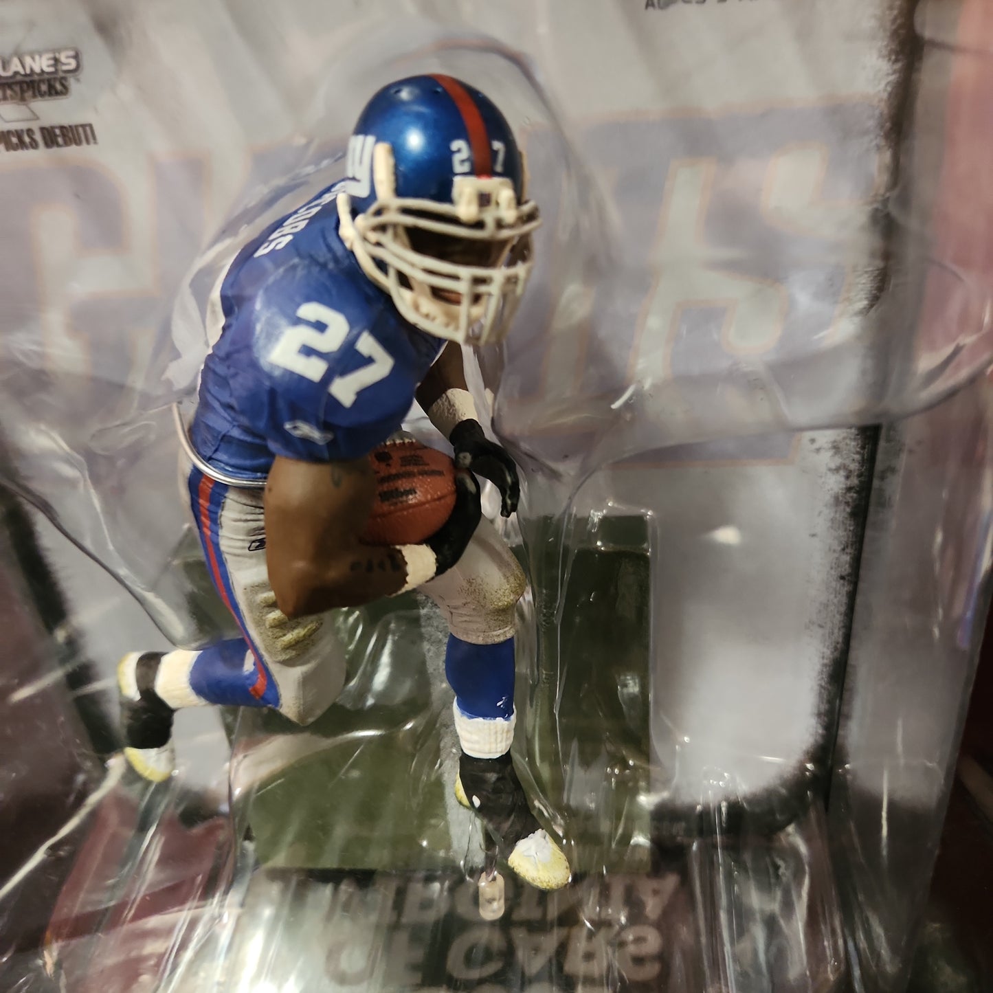 McFarlane NFL "Serie 18" 2008 Brandon Jacobs Figura de fútbol americano de los New York Giants