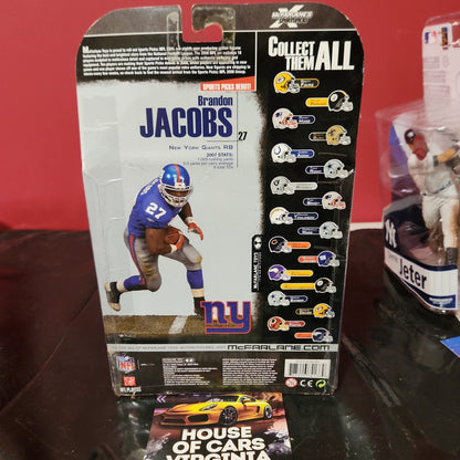 McFarlane NFL "Serie 18" 2008 Brandon Jacobs Figura de fútbol americano de los New York Giants