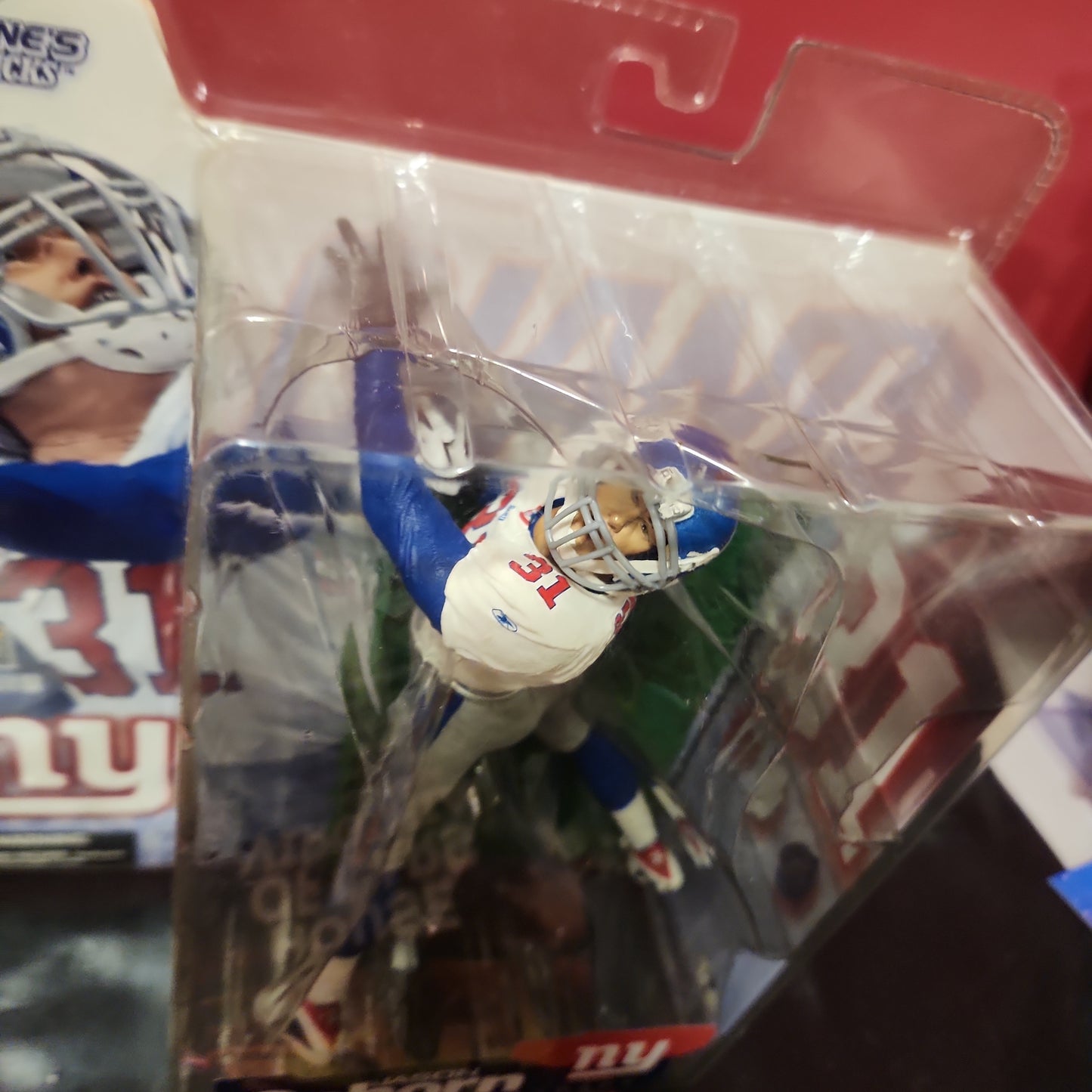 Jason Sehorn New York Giants McFarlane NFL Sportspicks (calcetines azules) - Serie 4