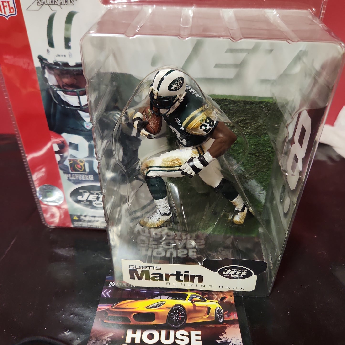 Nuevo 2002 Curtis Martin (NYJ) McFarlane Toys NFL Sports Picks Serie 4 *