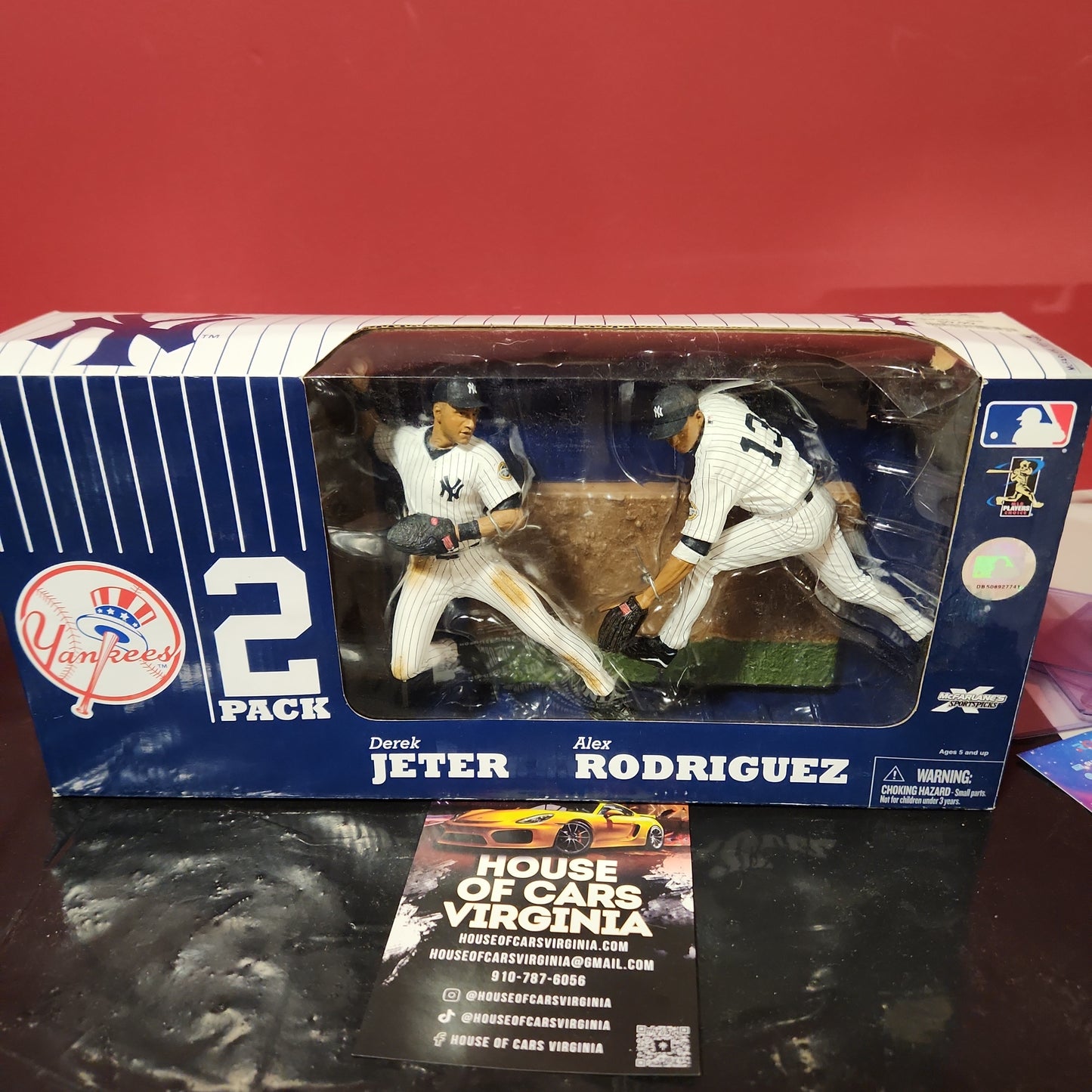 MCFARLANE Yankees de Nueva York Derek Jeter y Alex Rodríguez ¡Paquete de 2!