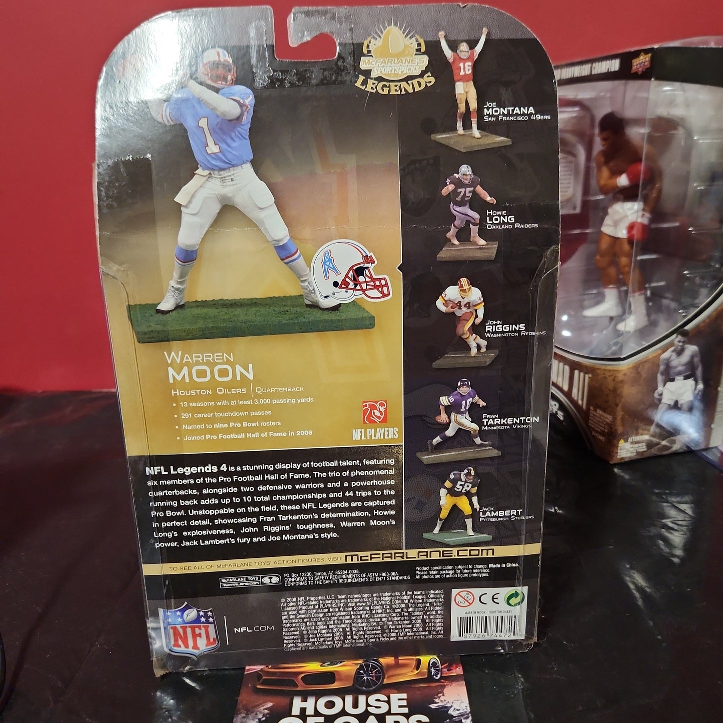 2008 McFarlane NFL Football Legends Serie 4 Warren Moon Figura de acción Oilers