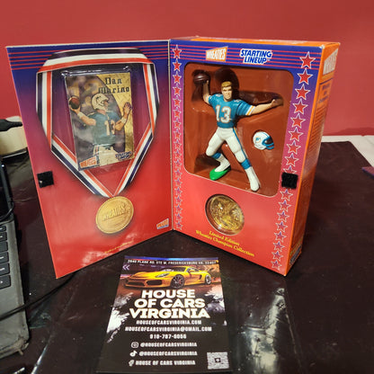 1999 Alineación inicial Wheaties Dan Marino Figura de acción y tarjeta SELLADA